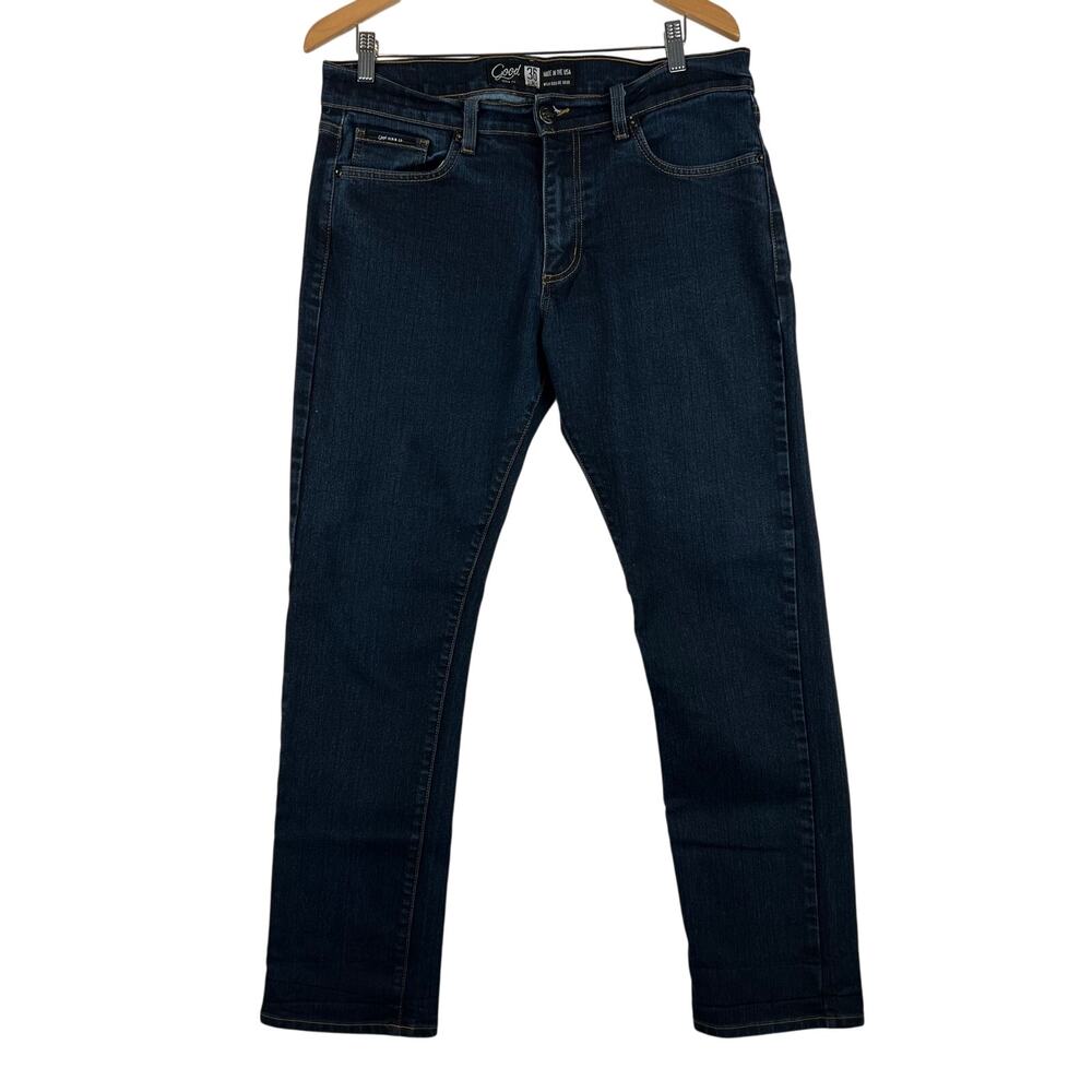 Good Denim Co Jeans Men 36 Blue Slim Fit Stretch Cotton‎ Dark Wash USA